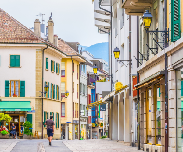 Mobilité et commerce à Nyon